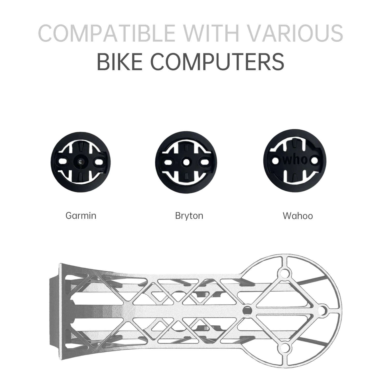 Specialized Roval 3D-Printed Titanium Bike Computer Mount, Samassi Ultra-Light High Strength Bike Mount, Fully Hollowed Design
